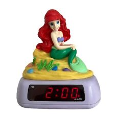 Reloj despertador digital vintage Disney Ariel sirena niños fantasma luz nocturna niñas segunda mano  Embacar hacia Argentina