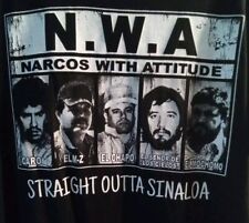 Used, N.W.A NARCOS, STRAIGHT OUTTA SINALOA, MEDIUM 28X20" for sale  Shipping to South Africa