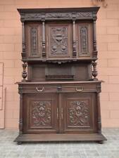 French Bookcase Sideboard Early 900s Solid Oak for sale  Shipping to South Africa