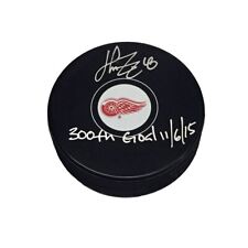 Disco Detroit Red Wings assinado por Henrik Zetterberg - 300º gol 6/11/15, usado comprar usado  Enviando para Brazil