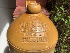 Woods & Co The Brewery Hadleigh advertising stoneware tap flagon jar bottle for sale  Shipping to South Africa