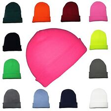 WHOLESALE Beanie Hat Slouch Mens Ladies BULK Warm Winter Turn Up Neon Unisex UK for sale  Shipping to South Africa