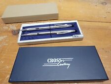 Usado, Conjunto de caneta esferográfica e lápis mecânico vintage Century by Cross Chrome na caixa  comprar usado  Enviando para Brazil