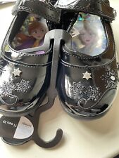 Disney Anna & Elsa Frozen Patent School Shoes Size 11 Infant Light Up Sole BNWT for sale  Shipping to South Africa