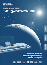 YAMAHA Tyros 1 Tastiera Manuale di Istruzioni Print Service Lingua Inglese usato  Spedire a Italy