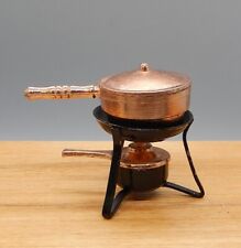 Vintage Copper Tone  Chafing Pan Dollhouse Miniature 1:12 for sale  Shipping to South Africa