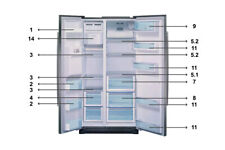 Bosch B20CS50SNS/02 Side by Side Counter Depth Refrigerator/Freezer MANY Parts! segunda mano  Embacar hacia Argentina