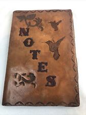 NOTAS feitas à mão capa recarregável de couro genuíno 5x7,5" bloco de notas livro beija-flor comprar usado  Enviando para Brazil