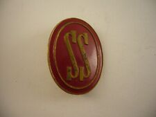 Pin insignia de alfiler SS Servicio Social falange época Franco fondo rojo segunda mano  Barcelona