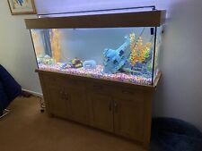 Aqua One Oak Style 300 Aquarium Fish Tank 5ft Heater Filter Led Lights for sale  BILLERICAY