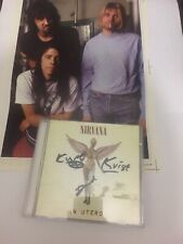 Nirvana Signed In Utero Cd By Kurt Cobain, Dave & Krist. Nirvana Poster Included, usado comprar usado  Enviando para Brazil