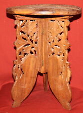 Mesa plegable vintage decorativa folclórica para antojos de madera, usado segunda mano  Embacar hacia Argentina