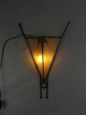 Wandlampe kunsthandwerk leder gebraucht kaufen  Bielefeld