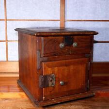 Caja fuerte japonesa antigua caja registradora caja de dinero de madera cajón WBX229 segunda mano  Embacar hacia Argentina
