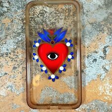 Capa protetora para celular iPHONE 13 PRO MAX transparente boho coração flores terceiro olho, usado comprar usado  Enviando para Brazil