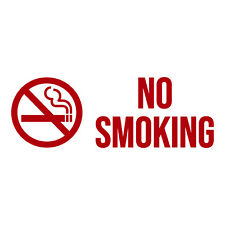Smoking decal sign for sale  Los Angeles