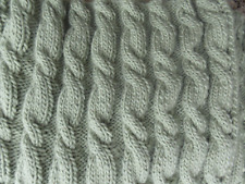 Handknit chunky cable for sale  UK