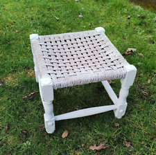 white wicker stool for sale  LIGHTWATER