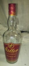 Botella de whisky bourbon antigua Vacía Weller 107 etiqueta roja parte superior a tornillo segunda mano  Embacar hacia Argentina