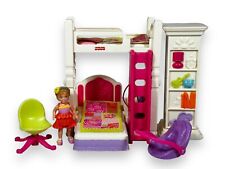 Fisher Price Loving Family 2012 Girl Bunk Bed Desk Chair Toy Tower for sale  Shipping to South Africa