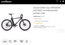 Bike chrisson eoctant gebraucht kaufen  Georgenthal