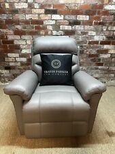 Used, La-Z-Boy Tulsa Power Recliner Armhair, Stone Grey Leather (RRP £1699) for sale  Shipping to South Africa