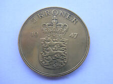 Denmark kroner 1947 usato  Italia