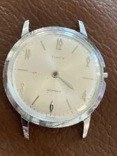 Used, Timex Marlin 1966 Men's Manual Wind Vintage Silver Day Date Watch For Repairs for sale  San Antonio