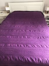 Purple bedspread throw for sale  CINDERFORD