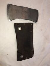 Vintage Norlund Double Sided Axe Head with Leather Shealth for sale  Shipping to South Africa