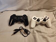 Lote de 2 controles Sony PS3 Dualshock3 originais do fabricante para peças que não carregam branco comprar usado  Enviando para Brazil