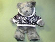 TB TRADING 20" GRIS OSO DE PELUCHE ESTAMPADO DE LEOPARDO CON CAPUCHA JUGUETE DE PELUCHE  segunda mano  Embacar hacia Argentina