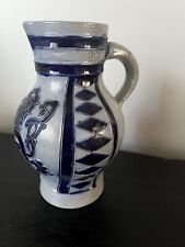 Salt Glaze Pitcher vase Germany Merkelbach Pottery 5” Inch Blue grey for sale  Shipping to South Africa