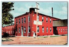 1910 Hall Lyon Furniture Factory Exterior Waverly New York  NY Vintage Postcard for sale  Shipping to South Africa