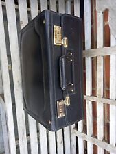 Vintage briefcase leather for sale  HASTINGS