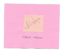 Autograph horace hazell for sale  LINCOLN