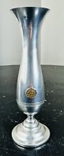 Vintage Pewter Northwestern Bell Logo Employee Bud Vase American Pewter Guild, used for sale  Shipping to South Africa