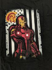 USC Trojans Black Marvel TShirt Men’s XL Iron Man Graphic for sale  Shipping to South Africa