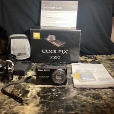 Cámara digital Nikon COOLPIX S550 10,0 MP 5x zoom en caja manual cargador  segunda mano  Embacar hacia Argentina