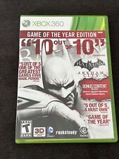 Batman: Arkham City Game of the Year Edition (Microsoft Xbox 360, 2012) Tested for sale  Shipping to South Africa