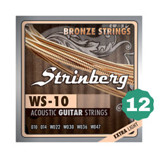 Cordas de violão Strinberg WS-10 bronze extra leve (pacote com 12) comprar usado  Enviando para Brazil