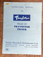 Taylor model transistor for sale  BISHOP'S STORTFORD