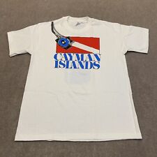 Camisa de arte vintage ponto único grande Ilhas Cayman estampa britânica mergulho bigorna comprar usado  Enviando para Brazil