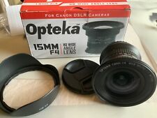 ¡Opteka 15mm f 4 HD rectillar ultra ancho macro!: lente f/Canon EF con tono en caja, usado segunda mano  Embacar hacia Argentina