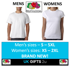 Usado, Camiseta branca Fruit of tear masculina feminina lisa pacote com 3 5 10 comprar usado  Enviando para Brazil