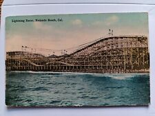 Vintage Postcard: Wooden Roller Coaster "Lightning Racer", Redondo Beach, CA. for sale  Shipping to South Africa