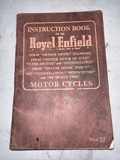 Royal enfield instruction for sale  SOUTHAMPTON