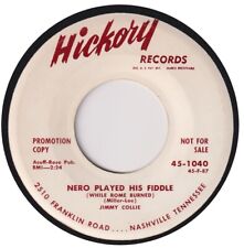 JIMMY COLLIE “Nero Played His Fiddle (While Rome Burned)” HICKORY (1956) comprar usado  Enviando para Brazil