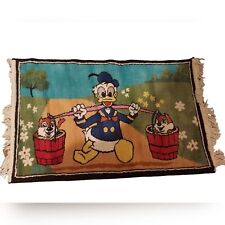 Tapete de algodão belga vintage Disney Pato Donald Chip & Dale Mat europeu 35x21,5 polegadas, usado comprar usado  Enviando para Brazil