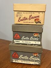 Usado, TRÊS caixas vazias antigas vintage dos anos 50-60 da Children's Buster Brown Shoes comprar usado  Enviando para Brazil
